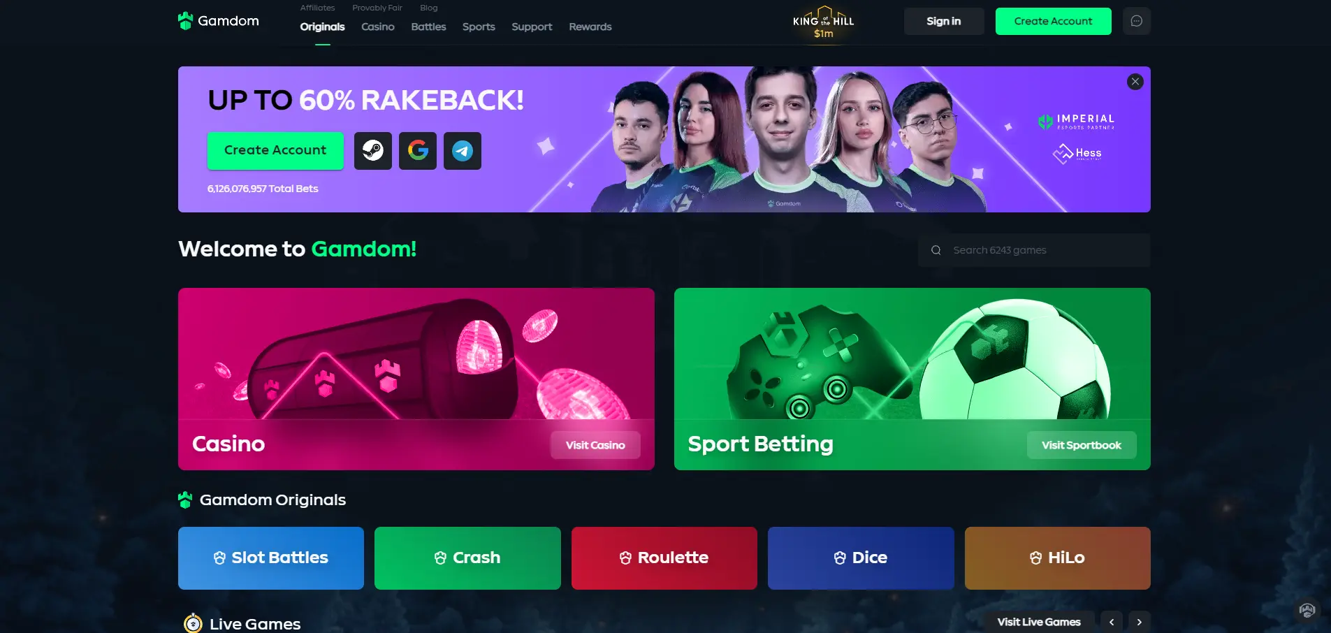 Gamdom Casino Image Review Site