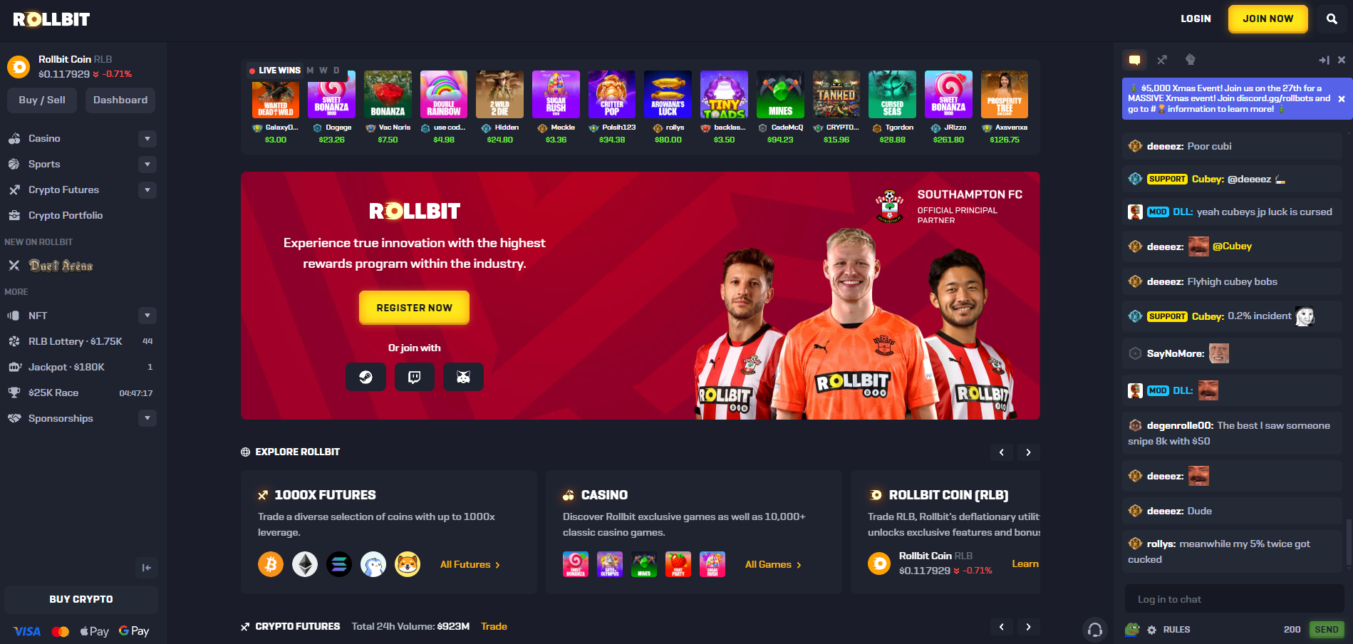 Rollbit Casino Website Review