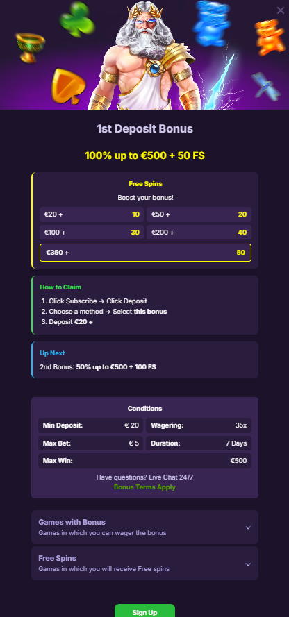 1st Deposit Bonus HitMe Casino