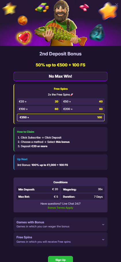 2nd Deposit Bonus HitMe Casino