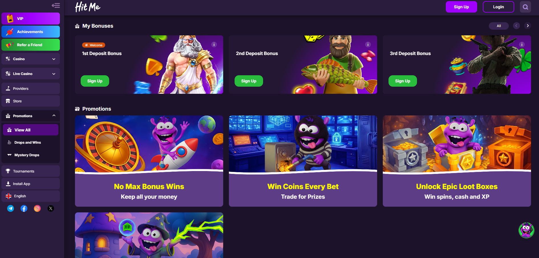 HitMe Casino Promotions