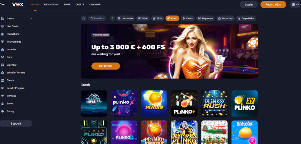 voxcasino mini games